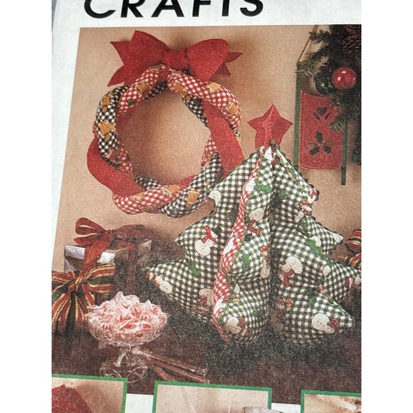 Vintage McCalls Crafts 8432 Christmas Decor Pattern Uncut 1996 - Picture 4 of 5